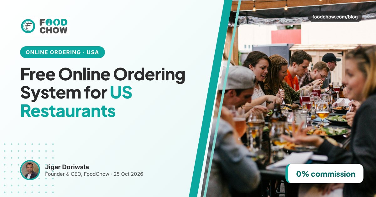Friends sharing a meal at a restaurant while exploring a free online ordering system for US restaurants